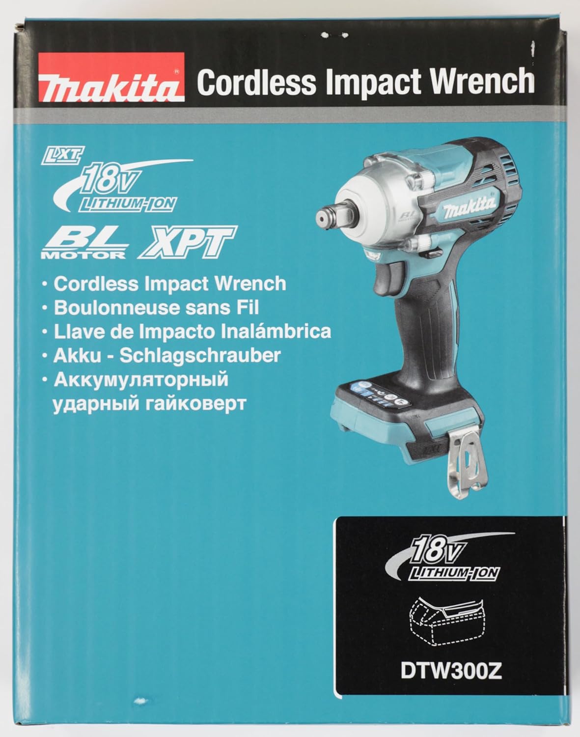 Makita DTW300Z 18V Brushless Cordless Impact Wrench – Batteries and Charger Sold Separately.